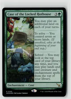 MTG MKM Karlov Manor Case Of The Locked Hothouse Foil x1 NM Rare - Image 1