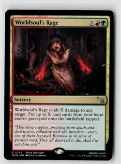 MTG Murders At Karlov Manor Worldsoul's Rage x1 NM Rare - Image 1