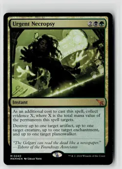 MTG MKM Karlov Manor Urgent Necropsy Foil x1 NM Mythic - Image 1