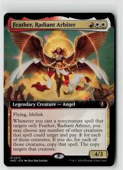 MTG Murders At Karlov Manor Feather, Radiant Arbiter (Extended Art) x1 NM Mythic - Image 1