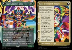 1 x Huatli, Poet of Unity // Roar of the Fifth People - Foil - Borderless - The - Image 1