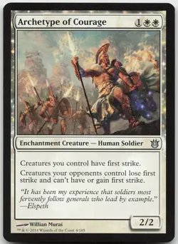 Archetype of Courage 4 Uncommon Born of the Gods NM MTG - Image 1