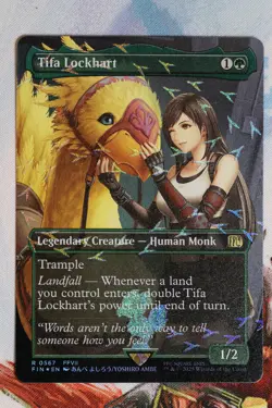 Tifa Lockhart (Borderless) (Chocobo Track Foil) Final Fantasy Foil FIN 0567 MTG - Image 1