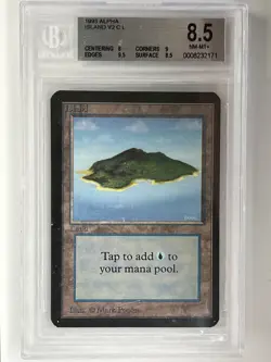 MTG Alpha 1X Island X1 V2 - BGS 8.5 Magic - NM-MT+ (8, 9.5, 9 & 8.5) - Image 1