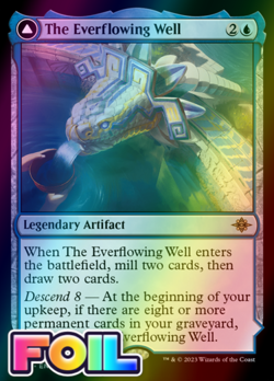 x1 The Everflowing Well // The Myriad Pools LCI MTG 56 FOIL RARE M/NM 1x - Image 1