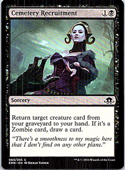 Cemetery Recruitment Magic The Gathering Eldritch Moon Light Play - Image 1