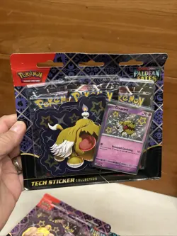 LOT OF 3 Pokemon TCG Paldean Fates Tech Sticker Collection Blister Pack Sets - Image 5
