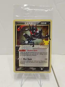 Sealed Pokemon SWSH144 Geninja Gold Star 25th Celebrations Black Star Promo NM - Image 1