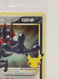 Sealed Pokemon SWSH144 Geninja Gold Star 25th Celebrations Black Star Promo NM - Image 2