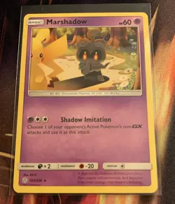 Pokemon TCG Marshadow 103/236 Cosmic Eclipse Rare NM - Image 1