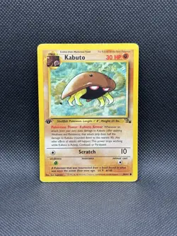 Pokemon TCG Kabuto 1st Edition Fossil 50/62 - Image 1