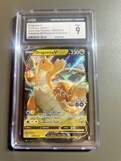 2022 POKEMON DRAGONITE V BLACK STAR PROMOS POKEMON GO SWSH235 CGC 9 - Image 1