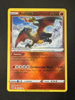 Radiant Charizard 020/159 Crown Zenith Holo Pokemon - Image 1