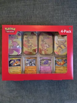 Pokemon 151 Mini Tins 4 Pack Sam’s Club Exclusive SEALED - Image 1