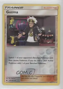 Guzma Reverse Foil Pokemon Sun & Moon Burning Shadows #115 - Image 1