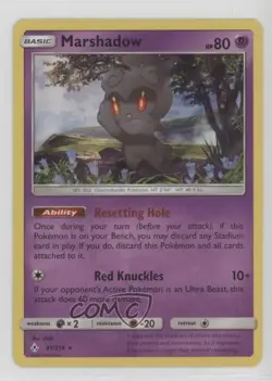 Marshadow Holo Pokemon Sun & Moon Unbroken Bonds #81 - Image 1
