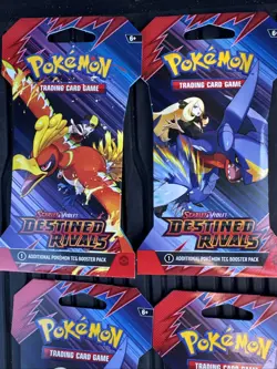 Lot of 8 Pokemon TCG Destined Rivals Booster Packs Sleeved Blister Packs New - Image 2