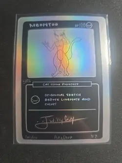 Meowtoo (Mewtwo) 7/7 - 1st Edition Pokederp Second Print Fan Art - Pokemon - Image 1