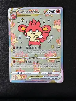 POKEMON TCG - CROWN ZENITH GALARIAN GALLERY - SIMISEAR VSTAR GG37/GG70 - Image 1