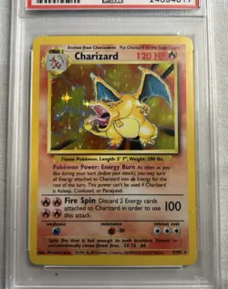 1999 Pokemon Game Charizard Base Set Hologram 4/102 PSA 9 Mint #24894817 - Image 3