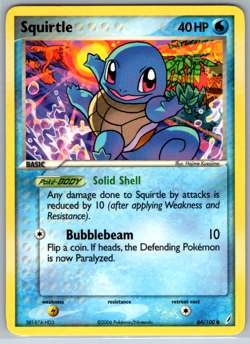 Pokemon Squirtle EX Crystal Guardians 64/100 NM - Image 1