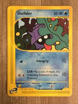 Pokemon TCG Shellder Expedition Base Set 129/165 Regular Common HP - Image 1