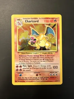 1999 Base Set Charizard 4/102 - Holo Pokemon Card Vintage WOTC NM A - Image 1