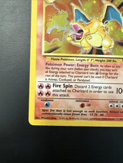 1999 Base Set Charizard 4/102 - Holo Pokemon Card Vintage WOTC NM A - Image 4