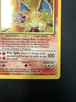 1999 Base Set Charizard 4/102 - Holo Pokemon Card Vintage WOTC NM A - Image 5