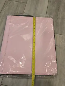 9 Pocket Pink Trading Card Zip Binder for Collectibles (Pokemon, Sports, Yugioh) - Image 3