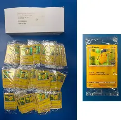 Complete Box of 50 Sealed 2022 Pokemon Go Pikachu Promo Holo Cards #028/078 - Image 1