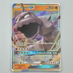 Onix GX 36/68 Near Mint 2019 Hidden Fates Ultra Rare Pokemon Card - Image 1