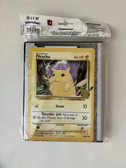 Pokemon TCG 25th Anniversary First Partner Collector’s Binder Pikachu Card Jumbo 820650809606 - Image 2
