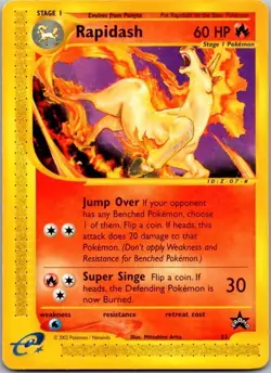 2002 Pokemon Rapidash 51 Pokemon Black Star Promo Card E Reader - Image 1