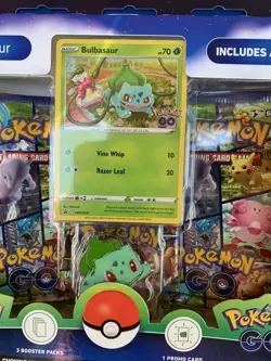 POKEMON. BULBASAUR BOOSTER PACK. 3 PACK, 1 PROMO CARD & PIN -:- IN NEW CONDITION - Image 4
