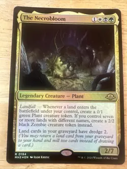 MTG - The Necrobloom - Foil RARE - Modern Horizons 3 - 194 - MINT - Image 1