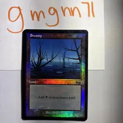 MTG Foil Arena Promo Swamp 2 Of 2 Urza’s Saga - Image 1