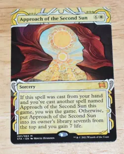 MTG Rare Sorcery Alternate Art Approach of the Second Sun - Image 1