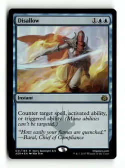 MTG | Disallow | AER | Foil | Moderately Played | English - Image 1