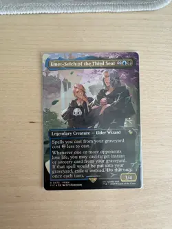 Emet-Selch of the Third Seat (Borderless) (Chocobo Track Foil) - Commander MTG - Image 1