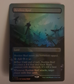 Restless Reef Borderless FOIL NM/M Magic the Gathering Caverns Of Ixalan LCI MTG - Image 1