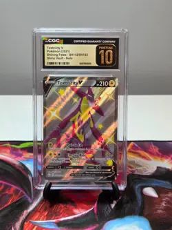 2021 POKEMON CGC 10 PRISTINE TOXTRICITY V SV112/SV122 SHINING FATES VAULT HOLO - Image 1