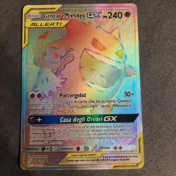 Pokemon Gengar e Mimikyu GX 186/181 Team Up Hyper rare Nuovo Italiano - Image 1