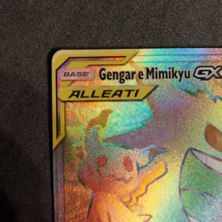 Pokemon Gengar e Mimikyu GX 186/181 Team Up Hyper rare Nuovo Italiano - Image 3