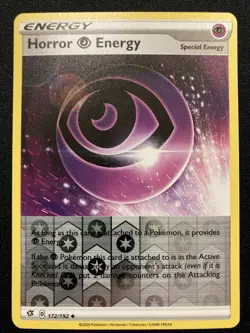 Pokemon Horror P Energy Reverse Holo Uncommon SWSH02: Rebel Clash 172/192 - Image 1