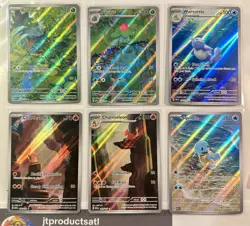 Pokemon 151 lot of 6 Bulbasaur, Squirtle, Charmander, Charmeleon, Wartortle, Ivy - Image 1