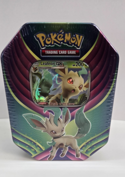 One Sealed Pokemon TCG 2018 - Leafeon GX Evolution Celebration Collector's Tin - Image 1