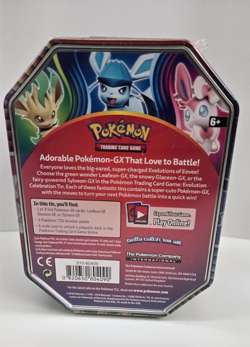 One Sealed Pokemon TCG 2018 - Leafeon GX Evolution Celebration Collector's Tin - Image 3