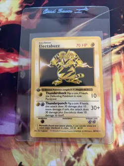 Pokemon 1st Edition Shadowless Electabuzz 20/102 Base Set WOTC - Image 1