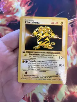 Pokemon 1st Edition Shadowless Electabuzz 20/102 Base Set WOTC - Image 3